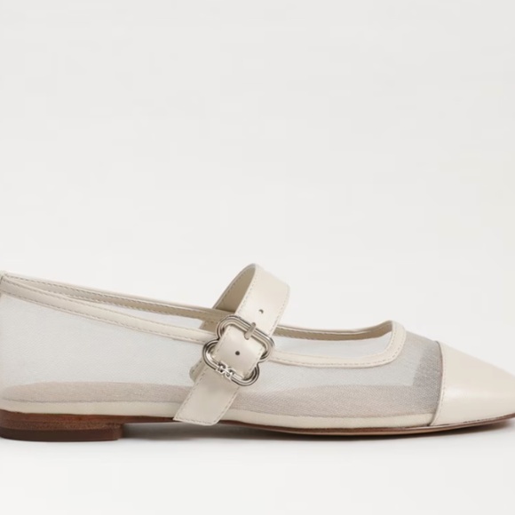 Sam Edelman Miranda Women's Flat Shoes Modern Ivory  Synthetic - Picture 3 of 6